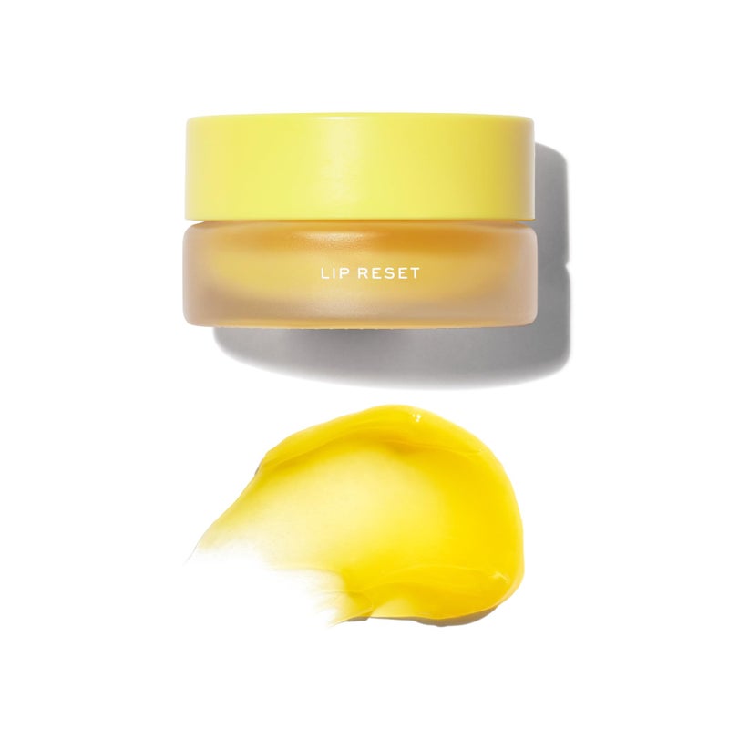 MAKE Beauty Lip Reset Overnight Lip Mask Nourishing Hydrating Lip Treatment for Dry Flaky Lips Plumps Softens and Smooths Solar Citron Flavor